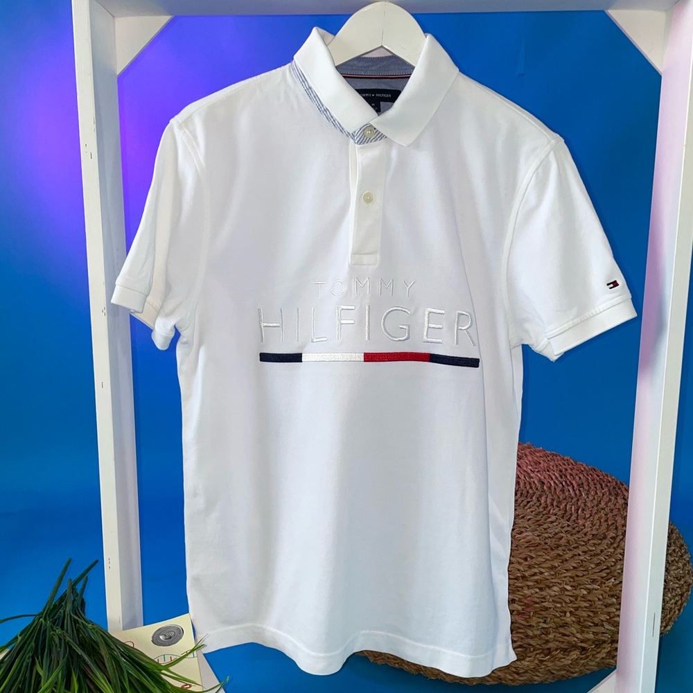 Tommy Hilfiger White Polo with logo